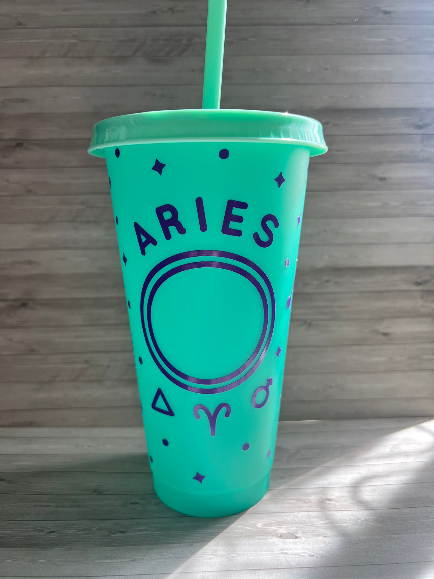 Vinyl Pattern Plastic Tumblers