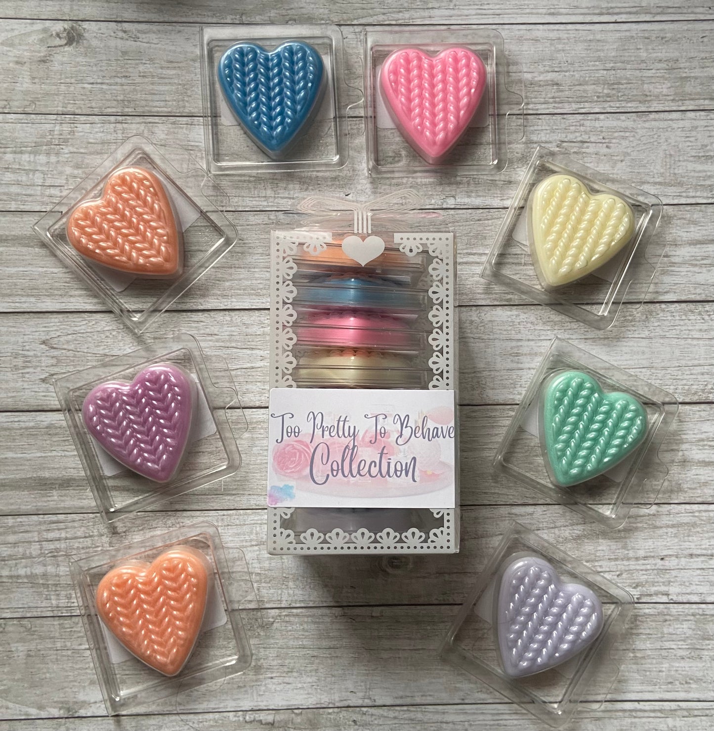 Knitted Heart Collection Sets